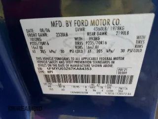 2007 Ford Escape XLT with VIN 1FMYU03Z67KA84353, listed as a Copart auction lot 83999774 with 179,339 mi miles and Salvage Title. Bid and sale history available at carsss.com. Image 13.