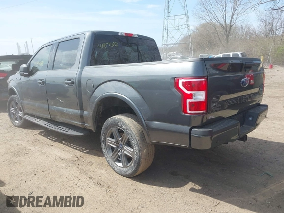 2020 Ford F-150 XL with VIN 1FTEW1E43LFC40389, listed as a IAAI auction lot 41917698 with 59,741 mi miles and . Bid and sale history available at carsss.com. Image 3.