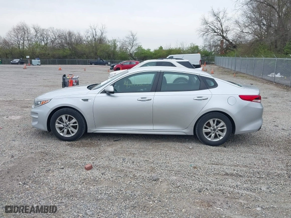 2018 Kia Optima LX with VIN 5XXGT4L38JG179861, listed as a IAAI auction lot 42000255 with 87,530 mi miles. Bid and sale history available at carsss.com. Image 14.