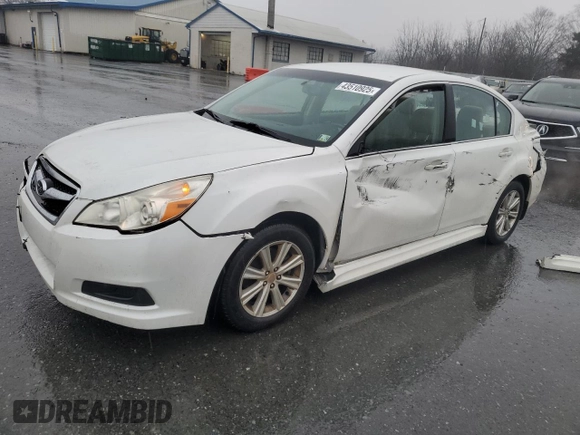2010 Subaru Legacy Premium All-Weather Anniversary with VIN 4S3BMBC61A3226377, listed as a Copart auction lot 43510925 with 125,468 mi miles and Salvage Title. Bid and sale history available at DreamBid. Image 1.