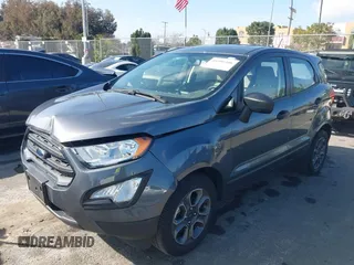 2020 Ford EcoSport S with VIN MAJ3S2FEXLC384707, listed as a IAAI auction lot 41594106 with 28,489 mi miles and . Bid and sale history available at DreamBid. Image 2.