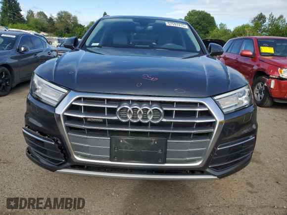 2019 Audi Q5 Premium with VIN WA1ANAFY4K2091932, listed as a Copart auction lot 57597415 with 66,430 mi miles and Salvage title. Bid and sale history available at DreamBid. Image 5.