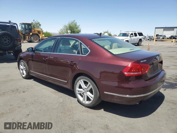 2013 Volkswagen Passat TDI SE with VIN 1VWBN7A36DC053461, listed as a Copart auction lot 54435055 with 197,995 mi miles and Clean Title. Bid and sale history available at carsss.com. Image 2.