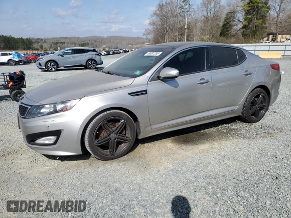 2012 Kia Optima SX with VIN 5XXGR4A66CG022411, listed as a Copart auction lot 49987235 with 219,814 mi miles and Salvage Title. Bid and sale history available at carsss.com. Image 1.