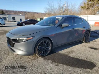 2020 Mazda Mazda3 Hatchback Premium Package with VIN JM1BPBNM3L1156365, listed as a Copart auction lot 46213475 with 70,625 mi miles and Salvage Title. Bid and sale history available at carsss.com. Image 1.