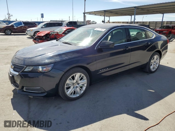 2017 Chevrolet Impala LS with VIN 2G11Z5SA2H9197745, listed as a Copart auction lot 46480825 with 38,634 mi miles and Salvage Title. Bid and sale history available at DreamBid. Image 1.