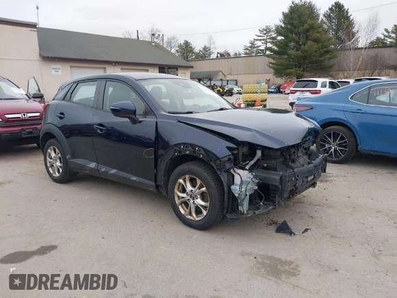2019 Mazda CX-3 Sport with VIN JM1DKFB79K1446329, listed as a IAAI auction lot 41089506 with 90,332 mi miles. Bid and sale history available at carsss.com. Image 1.