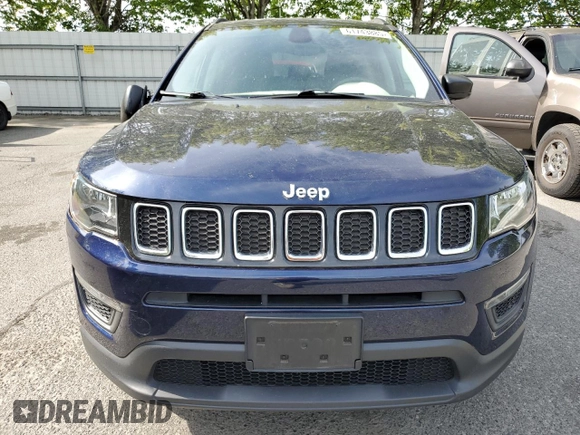 2017 Jeep Compass Sport с VIN 3C4NJDAB0HT639665, выставлен на аукционе Copart как лот 61743885 с пробегом 36 004 миль миль и Списание • Salvage title. История ставок и продаж доступна на DreamBid. Изображение 5.