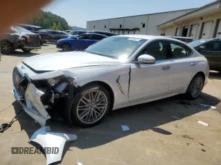 2020 Genesis G70 2.0T z VIN KMTG64LA6LU062350, wystawiony jako Copart lot #68946374 z przebiegiem 27 480 mil mil oraz Szkoda całkowita • Salvage title. Historia ofert i sprzedaży dostępna na DreamBid. Obrazek 1.