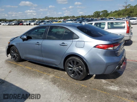 2023 Toyota Corolla SE with VIN 5YFS4MCE0PP157653, listed as a Copart auction lot 47269315 with 41,849 mi miles and Non Repairable. Bid and sale history available at DreamBid. Image 2.