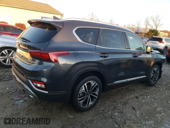 2020 Hyundai Santa Fe Limited with VIN 5NMS5CAA9LH234287, listed as a Copart auction lot 81342104 with 13,639 mi miles and Salvage Title. Bid and sale history available at carsss.com. Image 3.