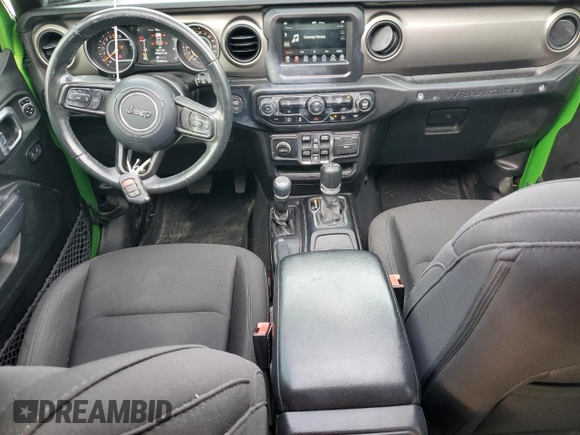 2019 Jeep Wrangler Unlimited Sport with VIN 1C4HJXDG4KW508021, listed as a Copart auction lot 43949845 with 107,464 mi miles and Salvage title. Bid and sale history available at DreamBid. Image 8.