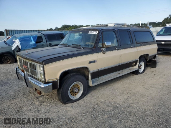 1987 GMC Suburban с VIN 1GKGV26K8HF511456, выставлен на аукционе Copart как лот 59530795 с пробегом 71 410 миль миль и Чистый • Clean title. История ставок и продаж доступна на DreamBid. Изображение 1.