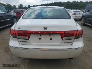 2007 Hyundai Azera SE with VIN KMHFC46F47A216700, listed as a Copart auction lot 64715524 with 117,819 mi miles and Salvage Title. Bid and sale history available at carsss.com. Image 6.