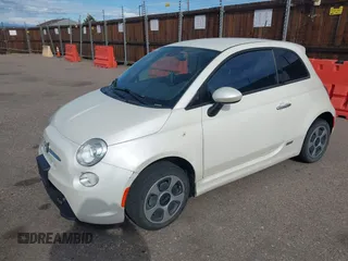 2015 FIAT 500e with VIN 3C3CFFGE9FT522920, listed as a IAAI auction lot 41725773 with 53,300 mi miles. Bid and sale history available at carsss.com. Image 2.