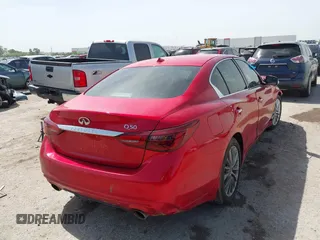 2021 Infiniti Q50 Luxe with VIN JN1EV7BP1MM705935, listed as a IAAI auction lot 42259901 with 52,813 mi miles and . Bid and sale history available at DreamBid. Image 4.