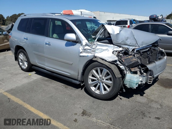 2008 Toyota Highlander Hybrid Limited with VIN JTEEW44A382009267, listed as a Copart auction lot 70055694 with 115,120 mi miles and Salvage Title. Bid and sale history available at carsss.com. Image 4.
