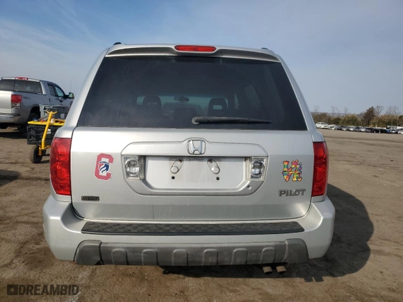 2004 Honda Pilot EX with VIN 2HKYF18644H593063, listed as a Copart auction lot 49032505 with 156,596 mi miles and Salvage Title. Bid and sale history available at carsss.com. Image 6.