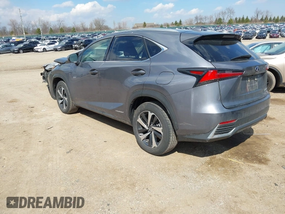 2021 Lexus NX 300h with VIN JTJGJRDZ4M2161869, listed as a IAAI auction lot 41869352 with 33,523 mi miles and . Bid and sale history available at DreamBid. Image 3.