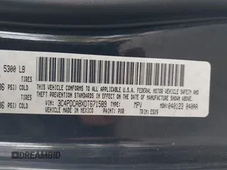 2013 Dodge Journey American Value with VIN 3C4PDCABXDT671589, listed as a IAAI auction lot 42260837 with 154,214 mi miles and . Bid and sale history available at DreamBid. Image 9.