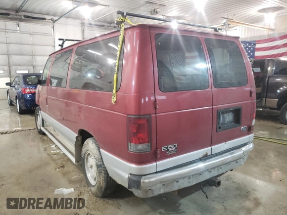 2002 Ford Econoline Passenger XL with VIN 1FMRE11W82HB74447, listed as a Copart auction lot 60527942 with 196,426 mi miles and Non Repairable. Bid and sale history available at DreamBid. Image 3.