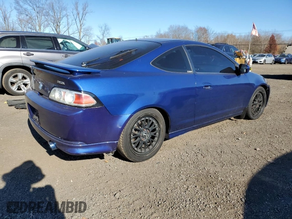 2006 Acura RSX with VIN JH4DC54816S007931, listed as a Copart auction lot 80239664 with 166,886 mi miles and Salvage Title. Bid and sale history available at carsss.com. Image 3.