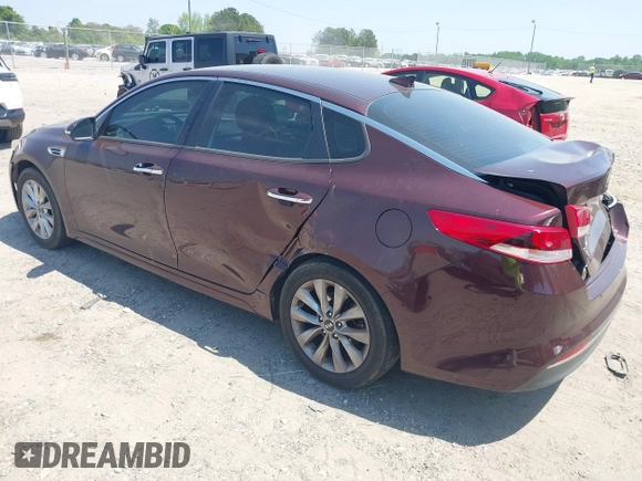 2018 Kia Optima LX with VIN 5XXGT4L39JG259153, listed as a IAAI auction lot 42076003 with 191,321 mi miles and . Bid and sale history available at DreamBid. Image 3.