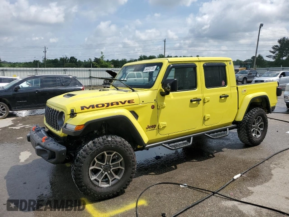 2024 Jeep Gladiator Mojave X with VIN 1C6JJTEG8RL104585, listed as a Copart auction lot 54528735 with 7,528 mi miles and Salvage title. Bid and sale history available at DreamBid. Image 1.
