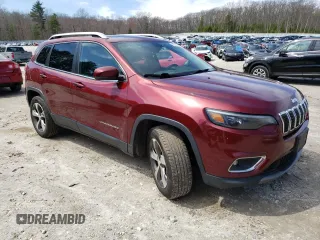 2019 Jeep Cherokee Limited with VIN 1C4PJMDX9KD231050, listed as a Copart auction lot 52769005 with 180,645 mi miles and Salvage Title. Bid and sale history available at carsss.com. Image 4.