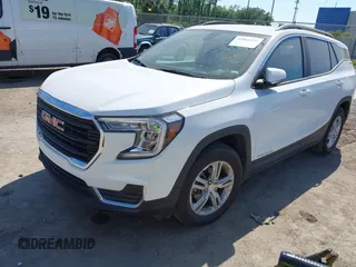 2022 GMC Terrain SLE with VIN 3GKALMEV6NL310501, listed as a IAAI auction lot 42061201 with 48,721 mi miles. Bid and sale history available at carsss.com. Image 17.