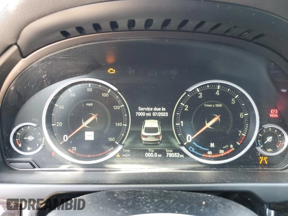 2017 BMW X6 xDrive35i with VIN 5UXKU2C3XH0U28599, listed as a Copart auction lot 53713523 with 78,052 mi miles. Bid and sale history available at carsss.com. Image 9.