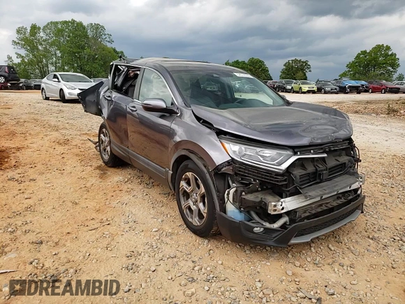 2017 Honda CR-V EX-L with VIN 7FARW1H87HE004506, listed as a Copart auction lot 52672355 with 43,519 mi miles and Salvage Title. Bid and sale history available at DreamBid. Image 11.