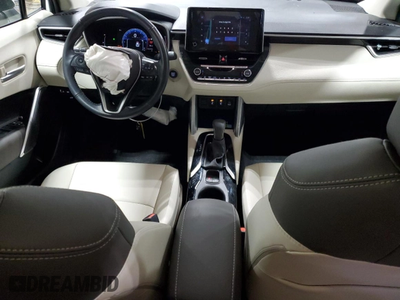 2023 Toyota Corolla Cross XLE with VIN 7MUDAABG9PV074996, listed as a Copart auction lot 47436105 with 21,766 mi miles and Salvage title. Bid and sale history available at DreamBid. Image 8.