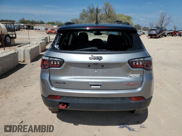2019 Jeep Compass Trailhawk with VIN 3C4NJDDB2KT739673, listed as a Copart auction lot 50706385 with 106,987 mi miles and Non Repairable. Bid and sale history available at DreamBid. Image 6.