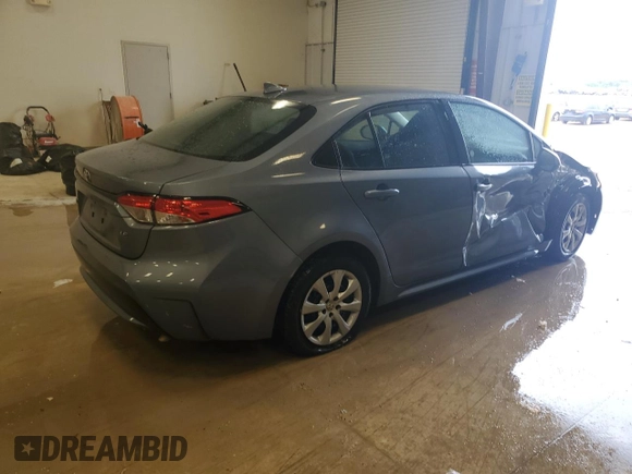 2021 Toyota Corolla LE with VIN 5YFEPMAEXMP207042, listed as a Copart auction lot 54455715 with 107,703 mi miles and Clean Title. Bid and sale history available at DreamBid. Image 3.