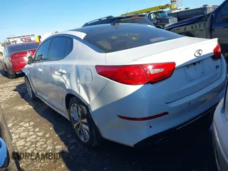 2014 Kia Optima SXL Turbo with VIN 5XXGR4A61EG343260, listed as a IAAI auction lot 41418449 with 133,555 mi miles and . Bid and sale history available at DreamBid. Image 3.