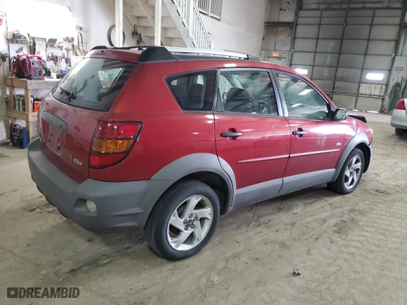 2003 Pontiac Vibe with VIN 5Y2SM62883Z414081, listed as a Copart auction lot 47938844 with 123,827 mi miles and Salvage Title. Bid and sale history available at carsss.com. Image 3.