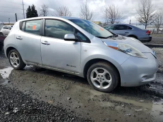 2011 Nissan LEAF SL-e with VIN JN1AZ0CP1BT007191, listed as a Copart auction lot 47877665 with 66,057 mi miles and Clean Title. Bid and sale history available at carsss.com. Image 4.