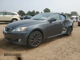 2007 Lexus IS 250 with VIN JTHCK262072019513, listed as a Copart auction lot 59869265 with 139,638 mi miles and Salvage title. Bid and sale history available at DreamBid. Image 1.