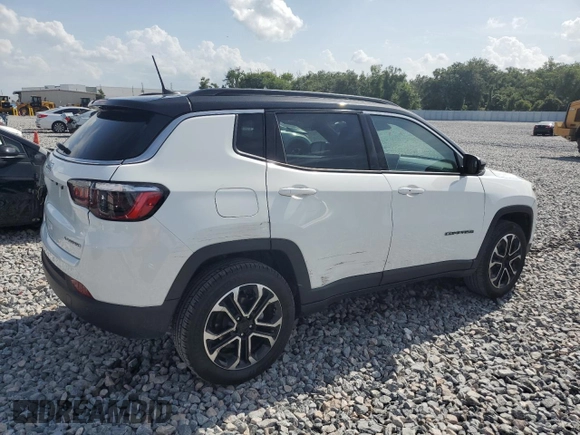 2024 Jeep Compass Limited with VIN 3C4NJDCNXRT608626, listed as a Copart auction lot 60074495 with 23,890 mi miles and Clean title. Bid and sale history available at DreamBid. Image 3.