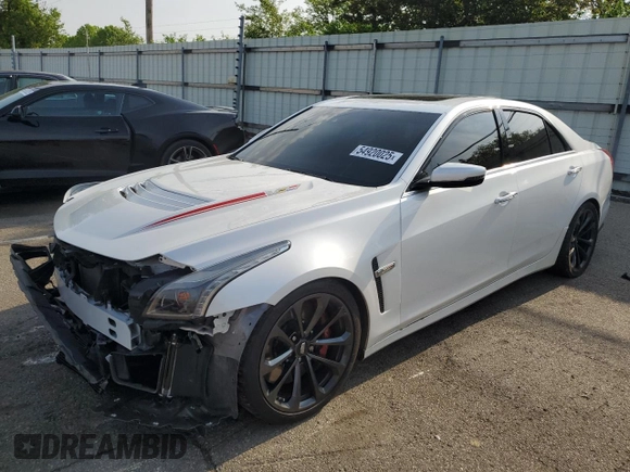 2019 Cadillac CTS-V z VIN 1G6A15S6XK0140255, wystawiony jako Copart lot #54920025 z przebiegiem 29 001 mil mil oraz Szkoda całkowita • Salvage title. Historia ofert i sprzedaży dostępna na DreamBid. Obrazek 1.