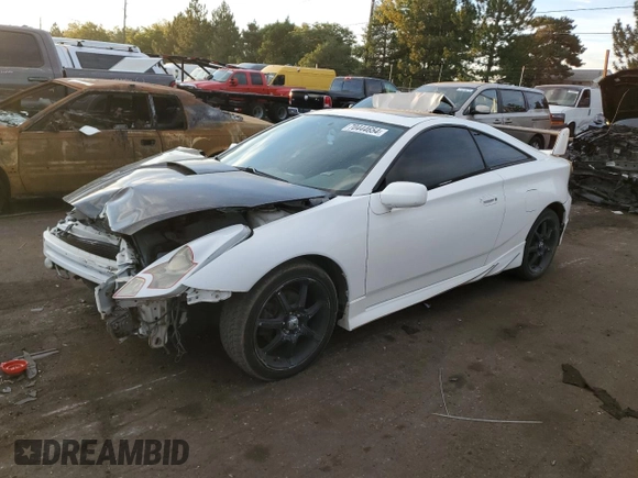 2001 Toyota Celica GTS with VIN JTDDY38T910048463, listed as a Copart auction lot 70444654 with 206,490 mi miles and Salvage Title. Bid and sale history available at carsss.com. Image 1.