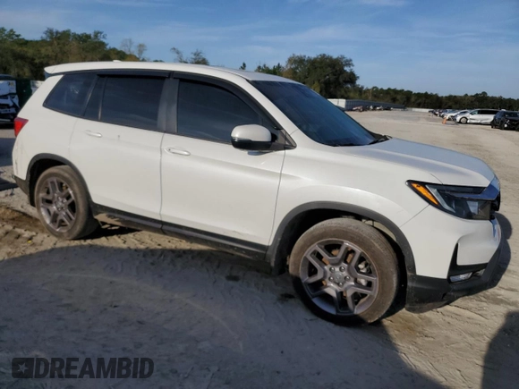 2022 Honda Passport EX-L z VIN 5FNYF7H58NB002422, wystawiony jako Copart lot #49114535 z przebiegiem 42 483 mil mil oraz Szkoda całkowita • Salvage title. Historia ofert i sprzedaży dostępna na DreamBid. Obrazek 4.