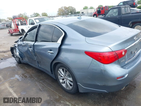 2014 Infiniti Q50 Sport with VIN JN1BV7AR4EM693478, listed as a IAAI auction lot 41882549 with 190,011 mi miles and . Bid and sale history available at DreamBid. Image 14.