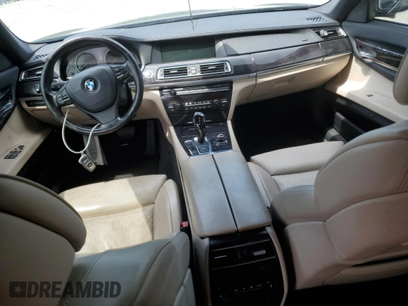 2011 BMW 7 Series 750Li with VIN WBAKB8C57BCY64924, listed as a Copart auction lot 58393765 with Not provided miles and Salvage title. Bid and sale history available at DreamBid. Image 8.