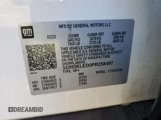 2023 Chevrolet Tahoe Commercial z VIN 1GNSKLED0PR258497, wystawiony jako Copart lot #50803474 z przebiegiem Nie podano mil oraz Nie do naprawy • Non repairable. Historia ofert i sprzedaży dostępna na DreamBid. Obrazek 13.