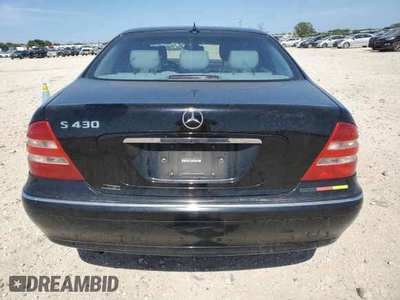 2001 Mercedes-Benz S 320/430/500 with VIN WDBNG70J21A221144, listed as a Copart auction lot 56856945 with Not provided miles and Salvage title. Bid and sale history available at DreamBid. Image 6.