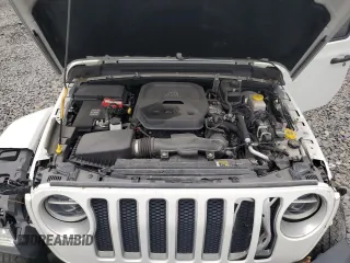 2020 Jeep Wrangler Unlimited Sahara with VIN 1C4HJXENXLW224455, listed as a Copart auction lot 58184255 with 42,885 mi miles and Salvage title. Bid and sale history available at DreamBid. Image 12.