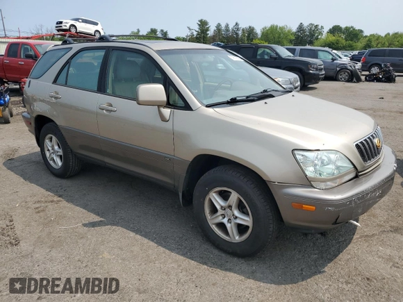 2003 Lexus RX 300 with VIN JTJHF10UX30293787, listed as a Copart auction lot 59606515 with 110,387 mi miles and Salvage title. Bid and sale history available at DreamBid. Image 4.