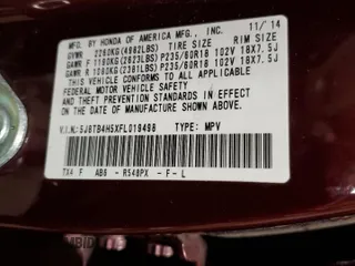 2015 Acura RDX Tech Pkg with VIN 5J8TB4H5XFL019498, listed as a Copart auction lot 46613575 with 0 mi miles and Salvage Title. Bid and sale history available at carsss.com. Image 13.